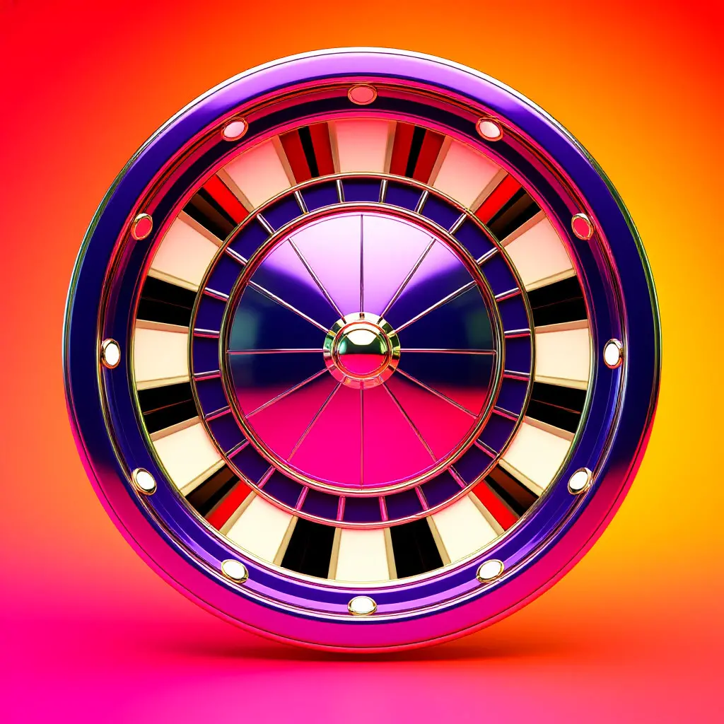 Spinning casino wheel